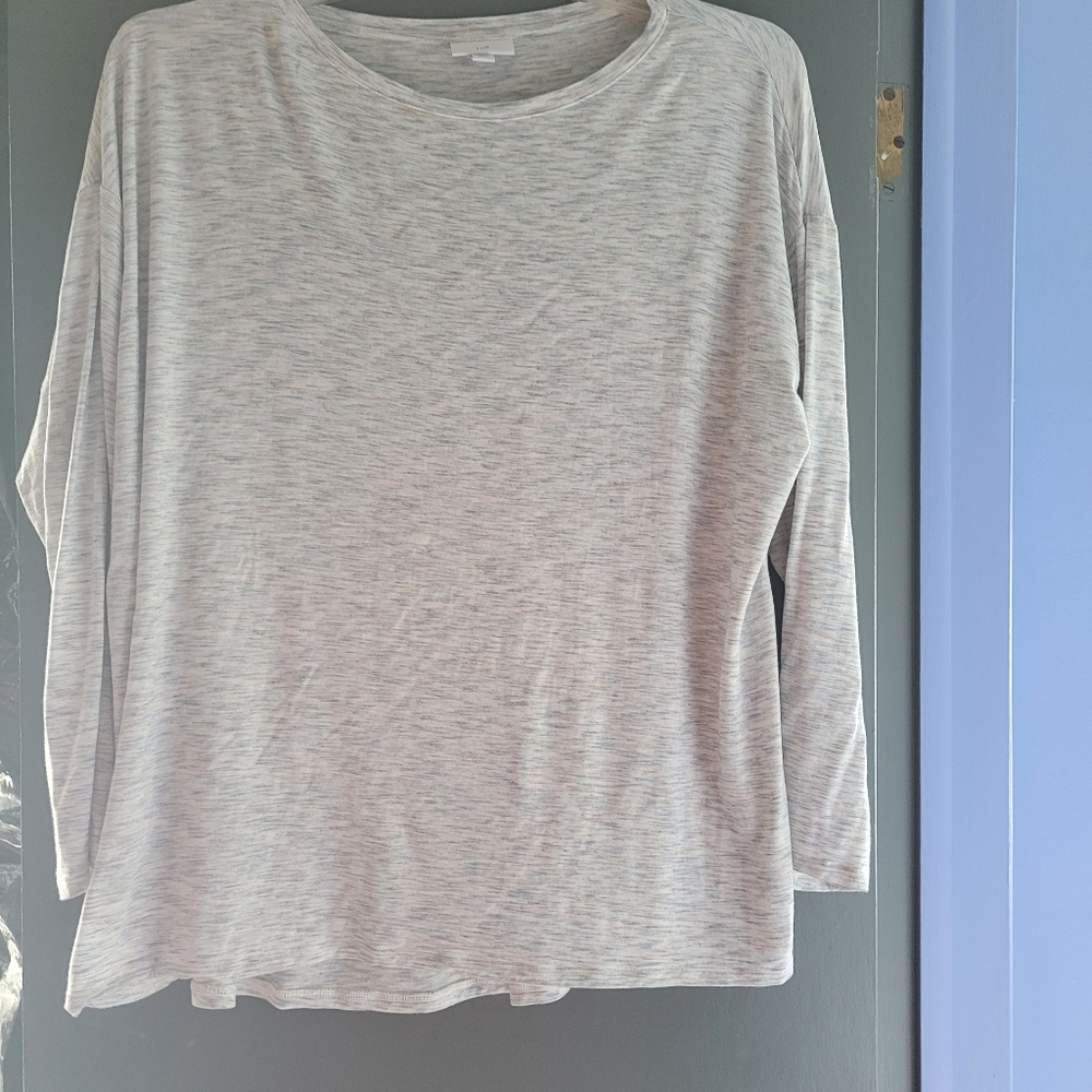 J Jill shirred back elliptical top